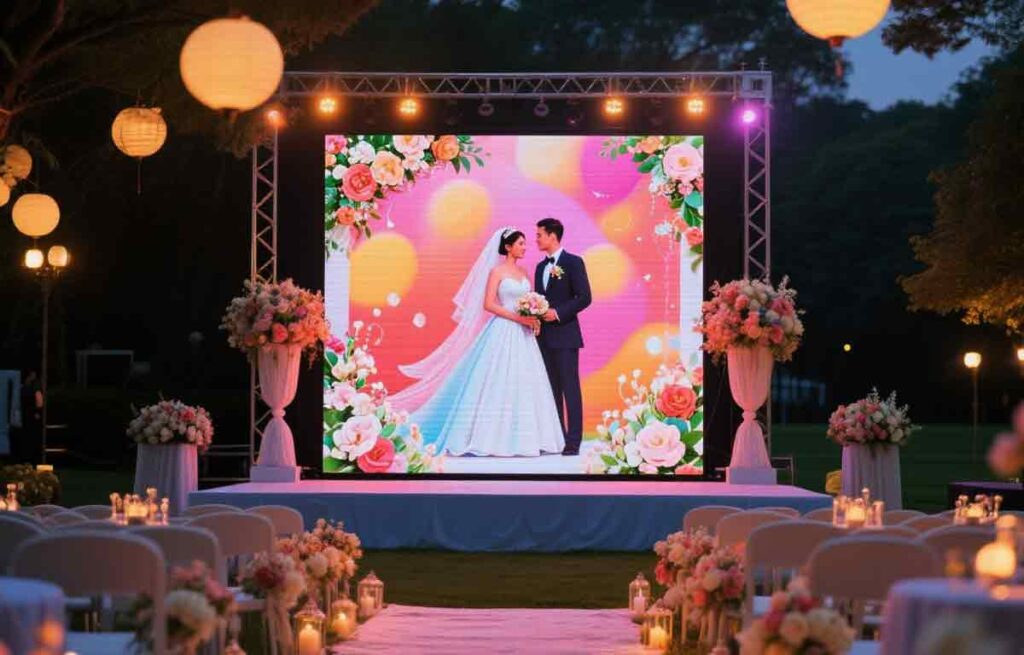 Memaksimalkan LED Screen outdoor untuk Wedding