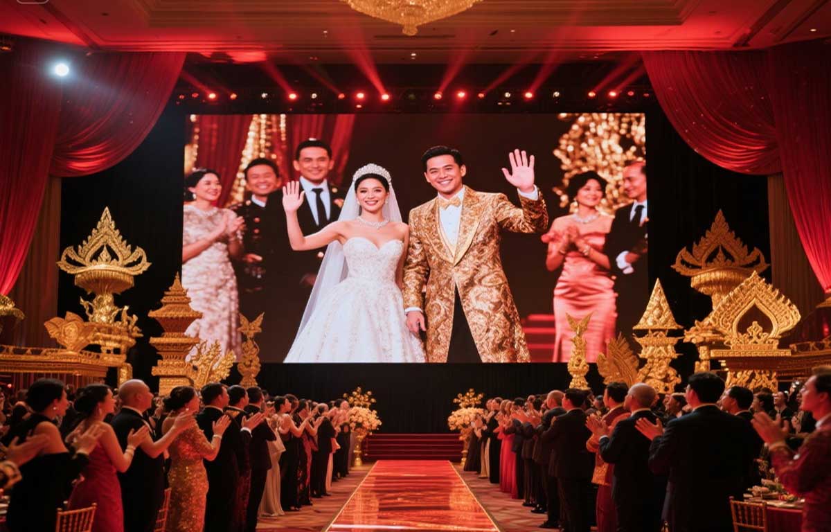 Pernikahan Mewah dengan LED Videotron di Bali