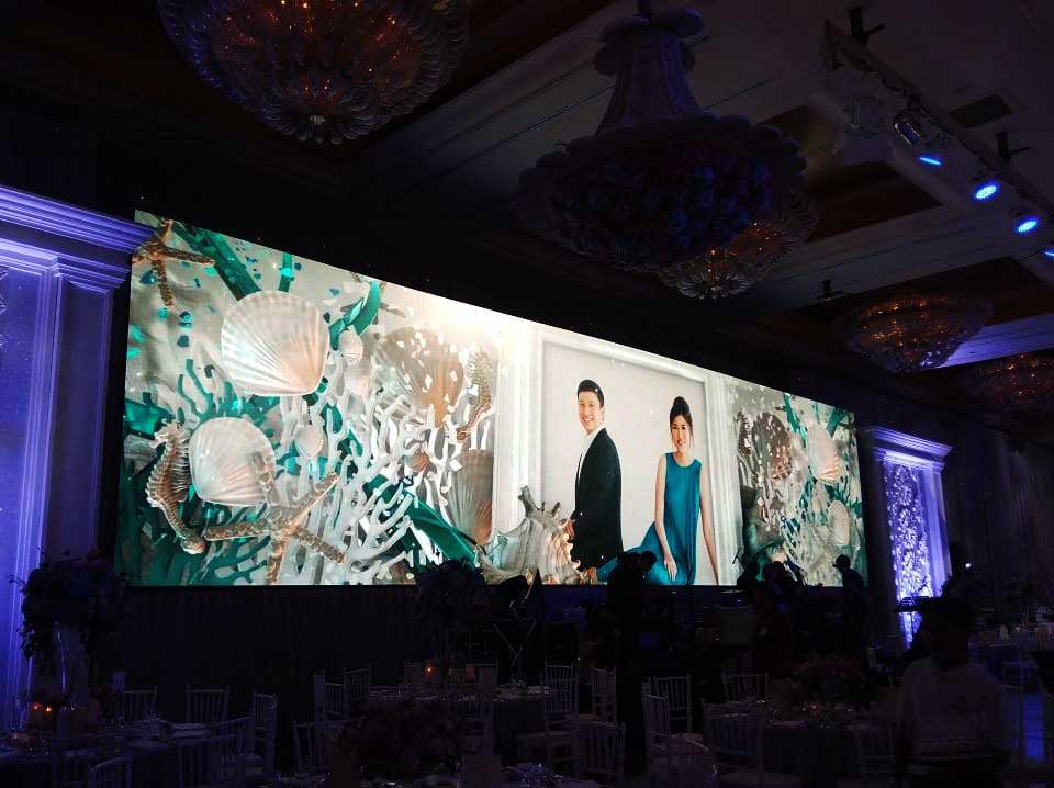 Contoh LED Screen Wedding