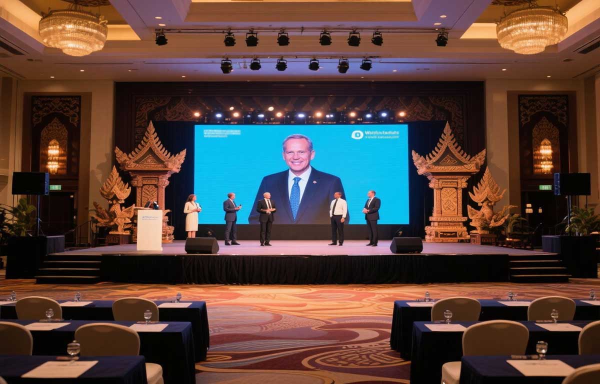 Konferensi Bisnis dengan LED Screen di Bali
